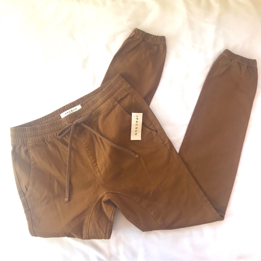 NWT | Pacsun Joggers | Tan Skinny Jogger Pants | Size Small